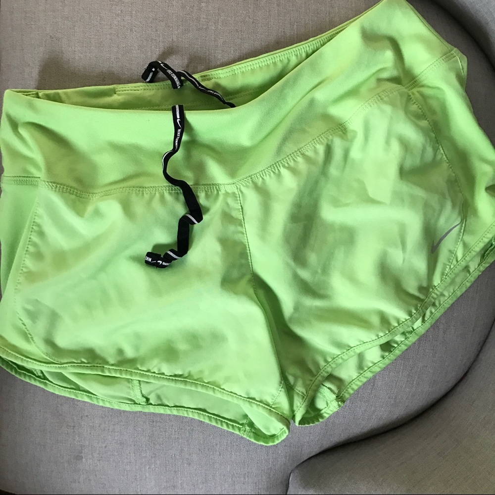 Nike Neon Green running shorts🏃‍♀️